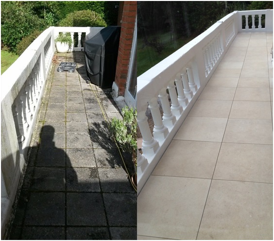 Berkshire Balcony Flooring - Before and After